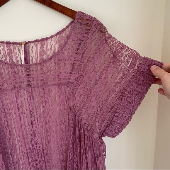 Free People oversized lace blouse - Picture 2 of 3